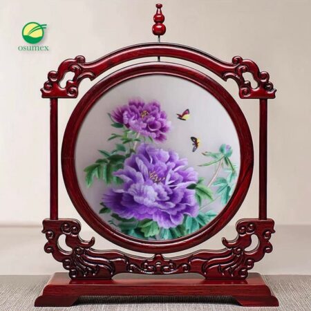 Two-sided hand Sewed Embroidery Chinese Style Gift 2